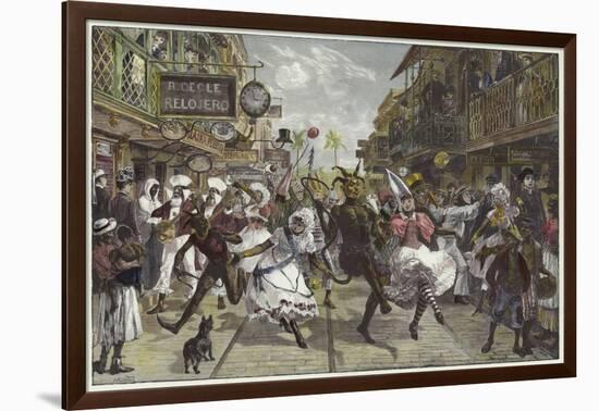 Carnival in Port of Spain, Trinidad-William Heysham Overend-Framed Giclee Print