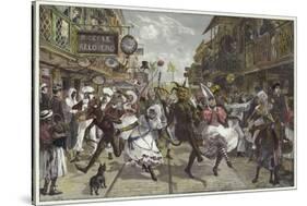 Carnival in Port of Spain, Trinidad-William Heysham Overend-Stretched Canvas