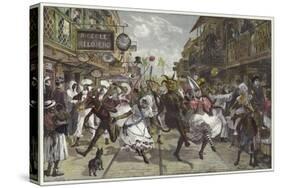 Carnival in Port of Spain, Trinidad-William Heysham Overend-Stretched Canvas