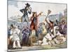 Carnival in Rome, by Bartolomeo Pinelli (1781-1835), Italy, 19th Century-Bartolomeo Pinelli-Mounted Giclee Print