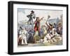 Carnival in Rome, by Bartolomeo Pinelli (1781-1835), Italy, 19th Century-Bartolomeo Pinelli-Framed Giclee Print