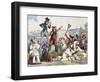 Carnival in Rome, by Bartolomeo Pinelli (1781-1835), Italy, 19th Century-Bartolomeo Pinelli-Framed Giclee Print