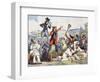 Carnival in Rome, by Bartolomeo Pinelli (1781-1835), Italy, 19th Century-Bartolomeo Pinelli-Framed Giclee Print