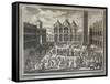 Carnival in St Mark's Square in Venice, Italy, 1757-null-Framed Stretched Canvas