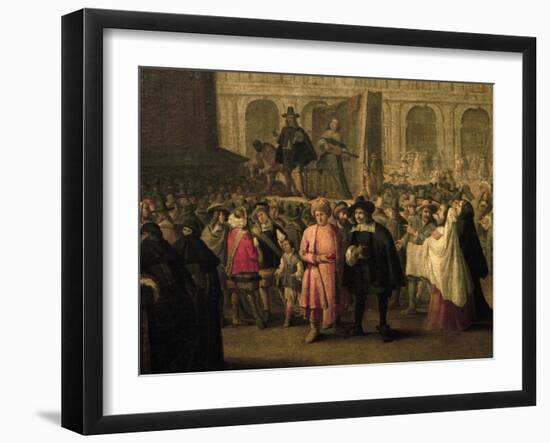 Carnival in St. Mark's Square, Venice-null-Framed Giclee Print