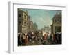 Carnival in the Streets of Paris, 1757-Etienne Jeaurat-Framed Giclee Print