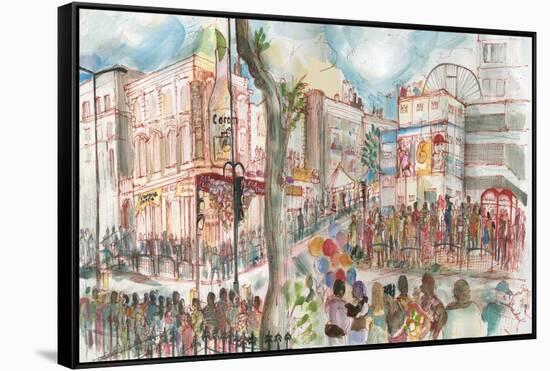 Carnival, Ladbroke Grove-Mary Kuper-Framed Stretched Canvas