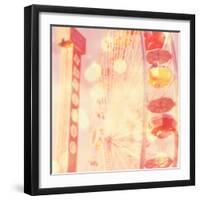 Carnival Lights on a Big Wheel-Myan Soffia-Framed Photographic Print