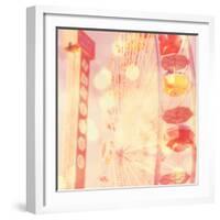 Carnival Lights on a Big Wheel-Myan Soffia-Framed Photographic Print