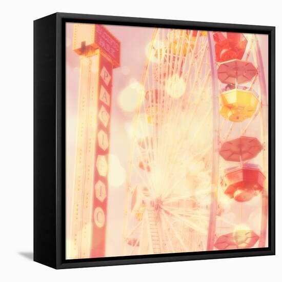 Carnival Lights on a Big Wheel-Myan Soffia-Framed Stretched Canvas