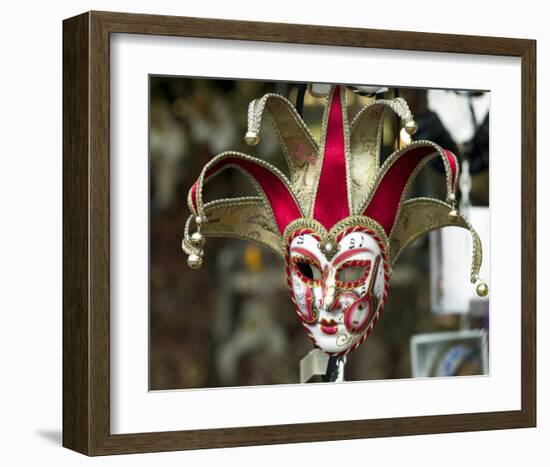 Carnival Mask Venice Italy-null-Framed Art Print