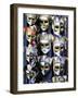 Carnival Masks, Venice, Veneto, Italy-Guy Thouvenin-Framed Photographic Print