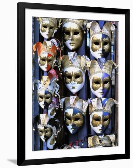 Carnival Masks, Venice, Veneto, Italy-Guy Thouvenin-Framed Photographic Print