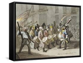 Carnival of Basel, 1843-Hieronymus Hess-Framed Stretched Canvas