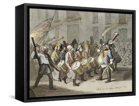 Carnival of Basel, 1843-Hieronymus Hess-Framed Stretched Canvas