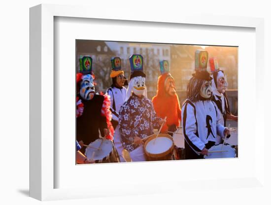 Carnival of Basel (Basler Fasnacht), Basel, Canton of Basel City, Switzerland, Europe-Hans-Peter Merten-Framed Photographic Print