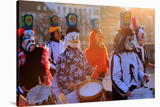 Carnival of Basel (Basler Fasnacht), Basel, Canton of Basel City, Switzerland, Europe-Hans-Peter Merten-Stretched Canvas