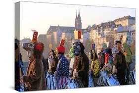 Carnival of Basel (Basler Fasnacht), Basel, Canton of Basel City, Switzerland, Europe-Hans-Peter Merten-Stretched Canvas