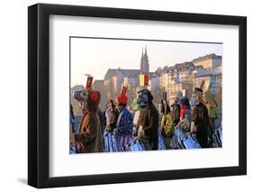 Carnival of Basel (Basler Fasnacht), Basel, Canton of Basel City, Switzerland, Europe-Hans-Peter Merten-Framed Photographic Print