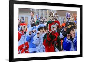 Carnival of Basel (Basler Fasnacht), Basel, Canton of Basel City, Switzerland, Europe-Hans-Peter Merten-Framed Photographic Print