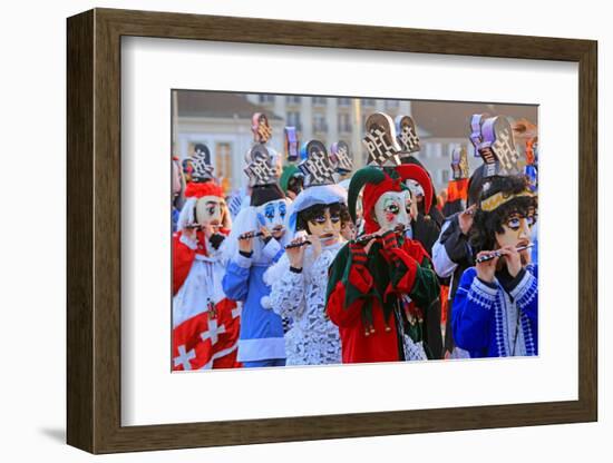 Carnival of Basel (Basler Fasnacht), Basel, Canton of Basel City, Switzerland, Europe-Hans-Peter Merten-Framed Photographic Print