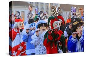 Carnival of Basel (Basler Fasnacht), Basel, Canton of Basel City, Switzerland, Europe-Hans-Peter Merten-Stretched Canvas