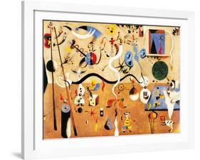 Carnival of Harlequin-Joan Miro-Framed Art Print