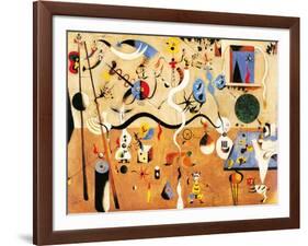 Carnival of Harlequin-Joan Miro-Framed Art Print