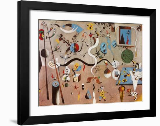 Carnival of Harlequin-Joan Miro-Framed Art Print