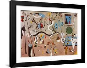 Carnival of Harlequin-Joan Miro-Framed Art Print