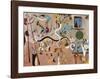 Carnival of Harlequin-Joan Miro-Framed Art Print