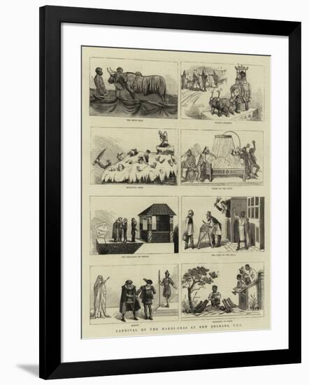 Carnival of the Mardi-Gras at New Orleans, USA-null-Framed Giclee Print