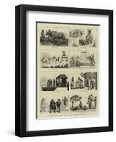 Carnival of the Mardi-Gras at New Orleans, USA-null-Framed Premium Giclee Print