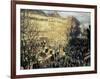 Carnival on the Boulevard Des Capucines-Claude Monet-Framed Art Print