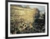 Carnival on the Boulevard Des Capucines-Claude Monet-Framed Art Print