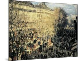Carnival on the Boulevard Des Capucines-Claude Monet-Mounted Art Print