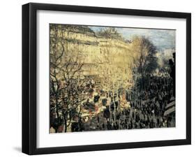 Carnival on the Boulevard Des Capucines-Claude Monet-Framed Art Print