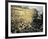 Carnival on the Boulevard Des Capucines-Claude Monet-Framed Art Print