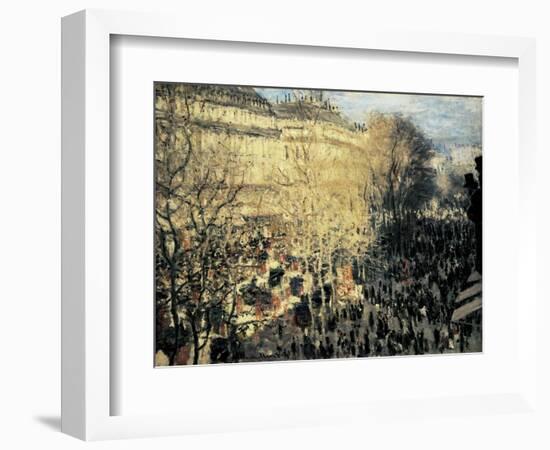 Carnival on the Boulevard Des Capucines-Claude Monet-Framed Art Print