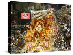 Carnival Parade at the Sambodrome, Rio de Janeiro, Brazil, South America-Yadid Levy-Stretched Canvas