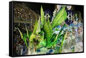 Carnival Parade at the Sambodrome, Rio de Janeiro, Brazil, South America-Yadid Levy-Framed Stretched Canvas