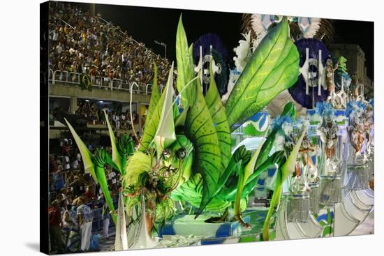 Carnival Parade at the Sambodrome, Rio de Janeiro, Brazil, South America-Yadid Levy-Stretched Canvas