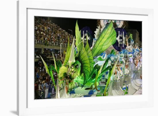 Carnival Parade at the Sambodrome, Rio de Janeiro, Brazil, South America-Yadid Levy-Framed Photographic Print