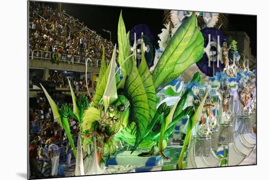 Carnival Parade at the Sambodrome, Rio de Janeiro, Brazil, South America-Yadid Levy-Mounted Photographic Print