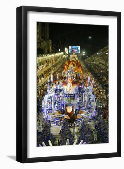 Carnival Parade at the Sambodrome, Rio de Janeiro, Brazil, South America-Yadid Levy-Framed Photographic Print