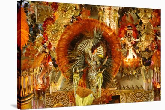 Carnival Parade at the Sambodrome, Rio de Janeiro, Brazil, South America-Yadid Levy-Stretched Canvas