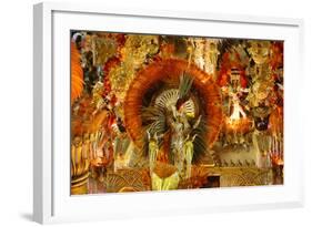 Carnival Parade at the Sambodrome, Rio de Janeiro, Brazil, South America-Yadid Levy-Framed Photographic Print