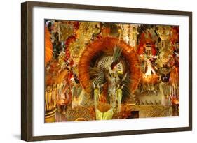 Carnival Parade at the Sambodrome, Rio de Janeiro, Brazil, South America-Yadid Levy-Framed Photographic Print