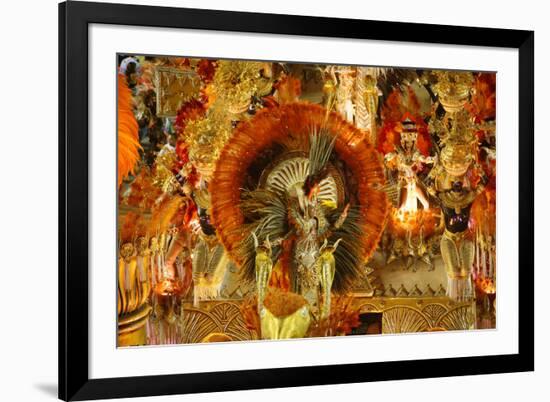 Carnival Parade at the Sambodrome, Rio de Janeiro, Brazil, South America-Yadid Levy-Framed Photographic Print