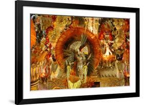 Carnival Parade at the Sambodrome, Rio de Janeiro, Brazil, South America-Yadid Levy-Framed Photographic Print